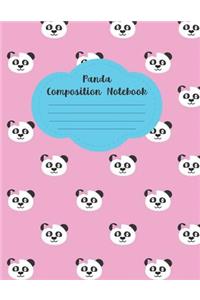 Panda Composition Notebook