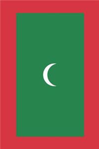 Maldives Flag Notebook - Maldivian Flag Book - Maldives Travel Journal