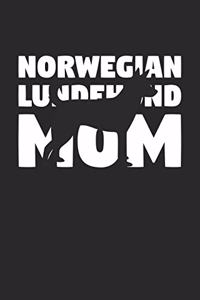 Norwegian Lundehund Notebook 'Norwegian Lundehund Mom' - Gift for Dog Lovers - Norwegian Lundehund Journal