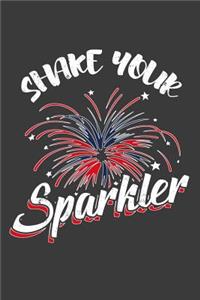 Shake Your Sparkler: Journal I Notebook I USA I Independence Day