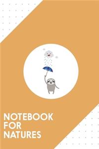 Notebook for Natures