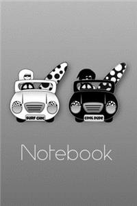 Cool Surfer Couple in Surf Bugs Notebook