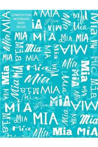 MIA Composition Notebook Wide Ruled