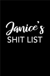 Janice's Shit List