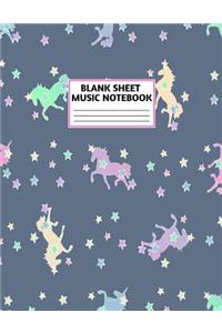 Blank Sheet Music Notebook