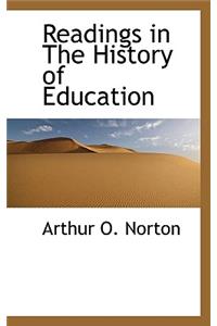 Readings in the History of Education