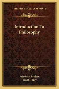 Introduction To Philosophy