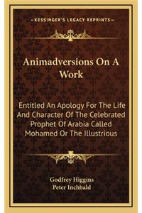 Animadversions on a Work