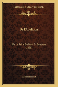 De L'Abolition