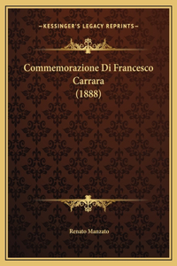 Commemorazione Di Francesco Carrara (1888)