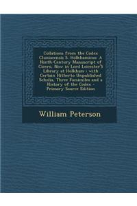 Collations from the Codex Cluniacensis S. Holkhamicus