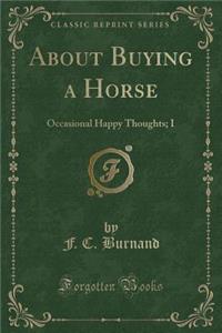 About Buying a Horse