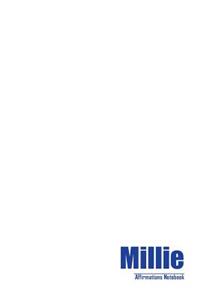 Millie Affirmations Notebook & Diary Positive Affirmations Workbook Includes