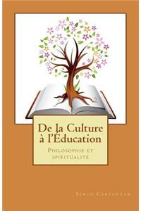 De la culture a l'education