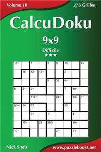 CalcuDoku 9x9 - Difficile - Volume 10 - 276 Grilles