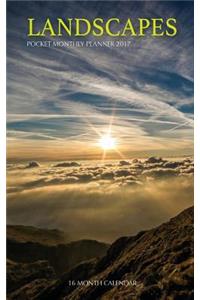 Landscapes Pocket Monthly Planner 2017