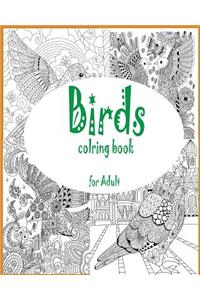 Adult coloring book: birds coloring book for adult