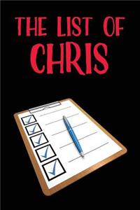 The List of Chris