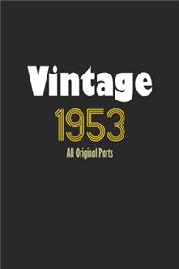 Vintage 1953 Notebook All Original Parts Gift