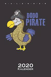 Dodo Vogel als Pirat Kalender 2020