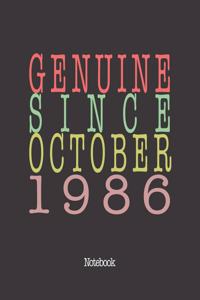 Genuine Since October 1986