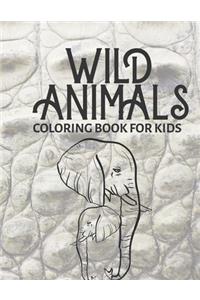 Wild Animals Coloring Book for Kids