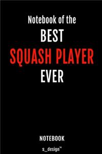 Notebook for Squash Players / Squash Player