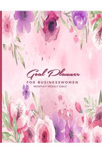 Goal Planner For Businesswomen Monthly Weekly Daily