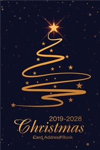 2019-2028 Christmas Card Address Book