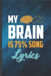 My Brain Is 75% Song Lyrics