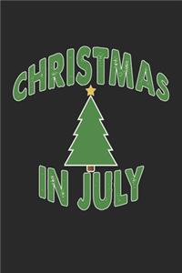 Christmas In July Notebook: Lined Journal, 120 Pages, 6 x 9, Affordable Gift Journal Matte Finish