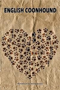 English Coonhound Notizbuch für Hundehalter