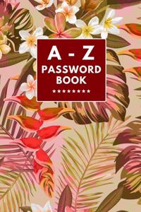 A - Z Password Journal