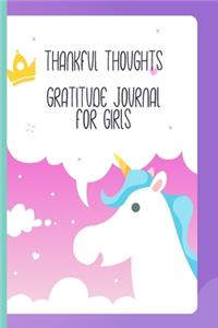 Thankful Thoughts Gratitude Journal For Girls