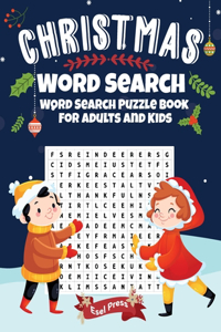 Christmas Word Search Word Search Puzzle Book For Adults And Kids