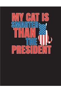 My Cat Is Smarter Than The President Notebook - 4x4 Graph Paper