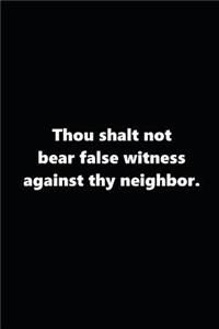 2019 Weekly Planner Religious Theme 8th Commandment Traditional Black White