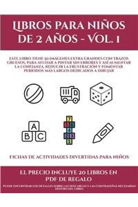 Fichas de actividades divertidas para niños (Libros para niños de 2 años - Vol. 1)