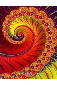 Colorful Fractal Art Notebook