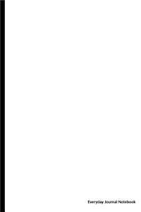 Everyday Journal Notebook - Blank Unlined (White Cover)