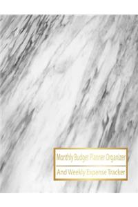 Monthly Budget Planner Organizer And Weekly Expense Tracker