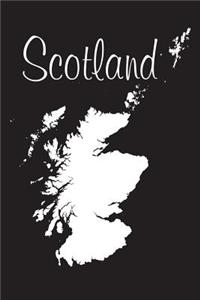 Scotland - Black 101 - Lined Notebook with Margins - 6X9