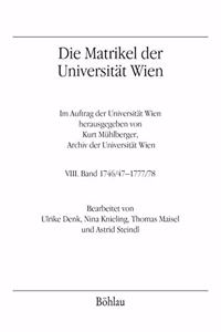 Die Matrikel der Universität Wien