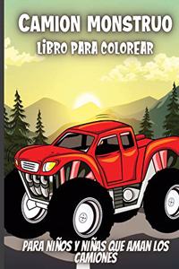 Camion Monstruo Libro Para Colorear