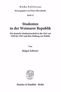 Studenten in Der Weimarer Republik