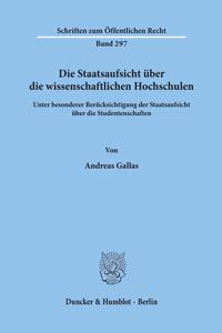 Die Staatsaufsicht Uber Die Wissenschaftlichen Hochschulen