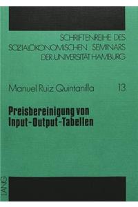 Preisbereinigung Von Input-Output-Tabellen