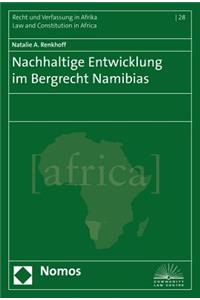 Nachhaltige Entwicklung Im Bergrecht Namibias