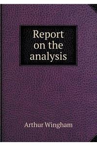 Report on the analysis