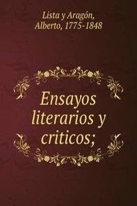 ENSAYOS LITERARIOS Y CRITICOS